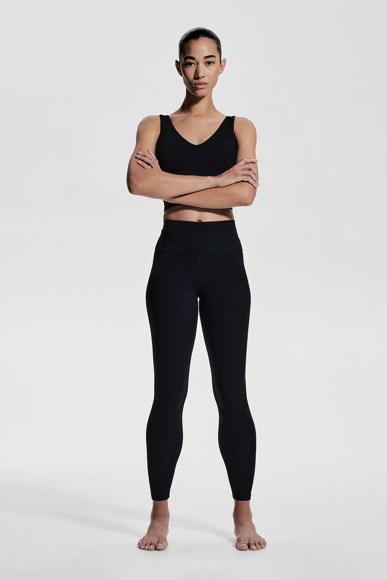H&M Knöchellange Yoga-Leggings mit SoftMove™ Lycra®
