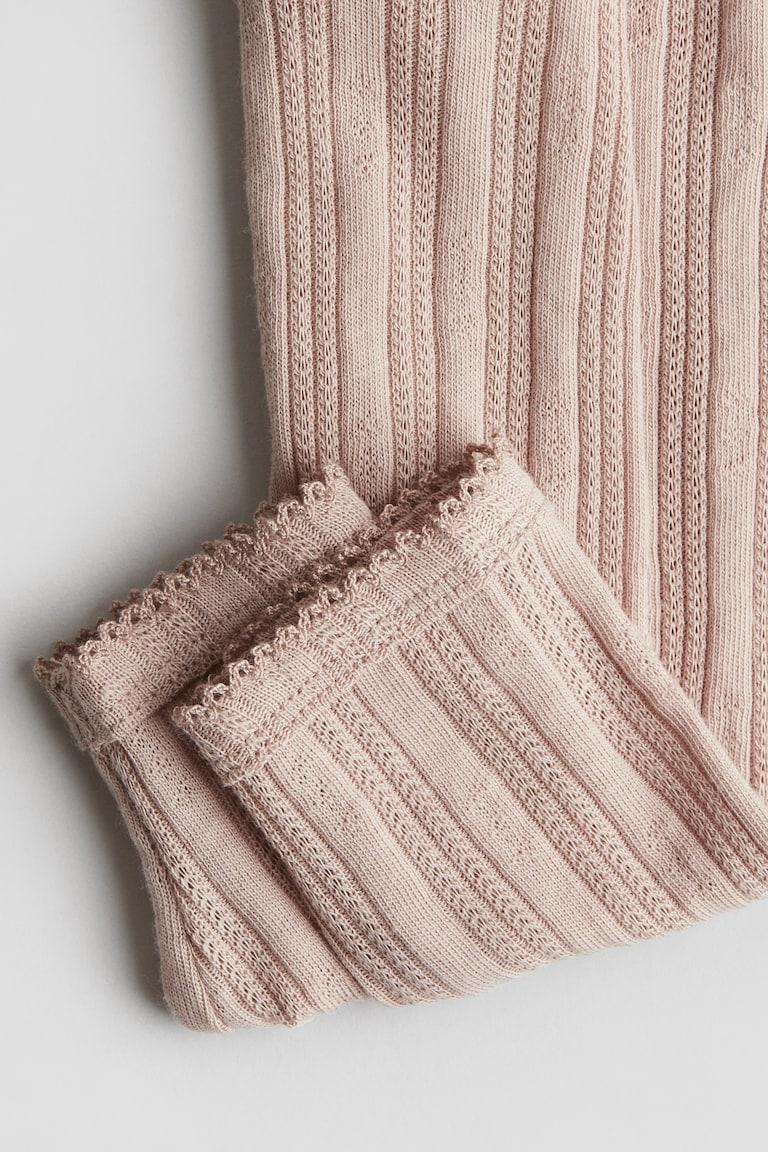 H&M Leggings Aus Baumwolljersey Mit Pointellemuster