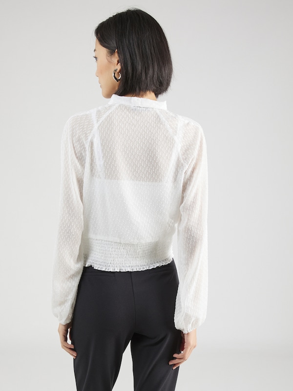 ABOUT YOU ABOUT YOU Bluse 'Rebecca' In Weiß
