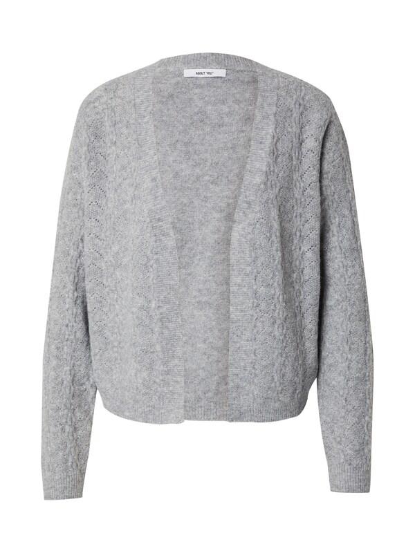 ABOUT YOU ABOUT YOU Strickjacke 'Pina' in Grau