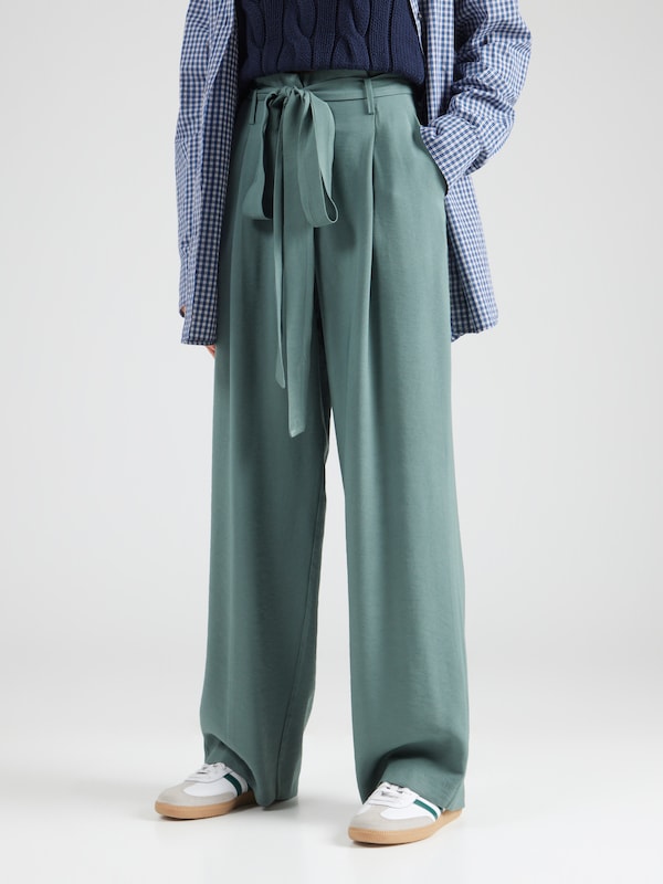 ABOUT YOU ABOUT YOU Wide Leg Hose In Dunkelgrün