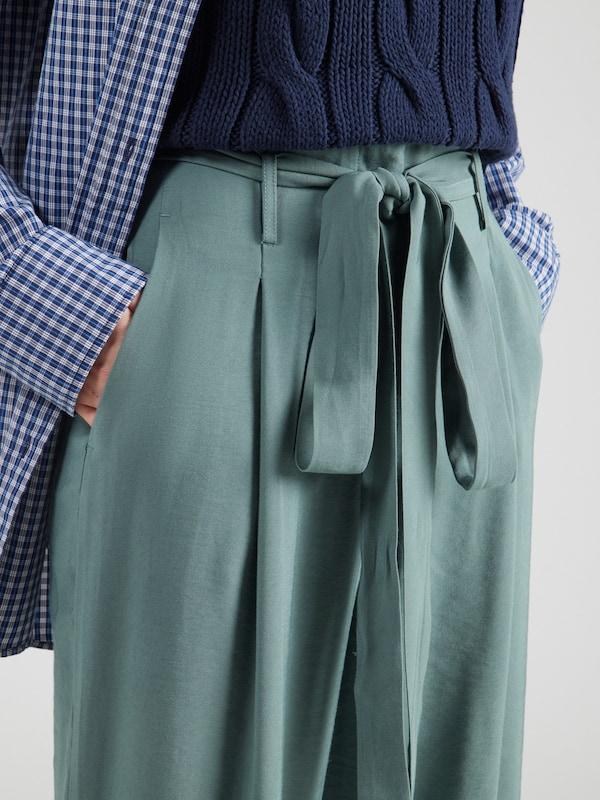 ABOUT YOU ABOUT YOU Wide Leg Hose In Dunkelgrün