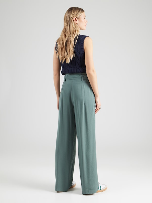 ABOUT YOU ABOUT YOU Wide Leg Hose In Dunkelgrün