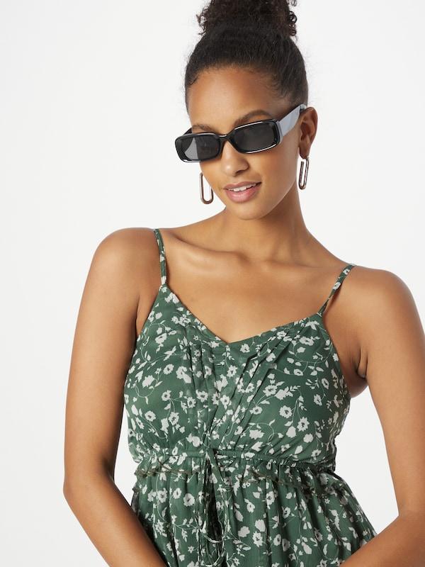 ABOUT YOU ABOUT YOU Kleid 'Caroline' (GRS) In Dunkelgrün