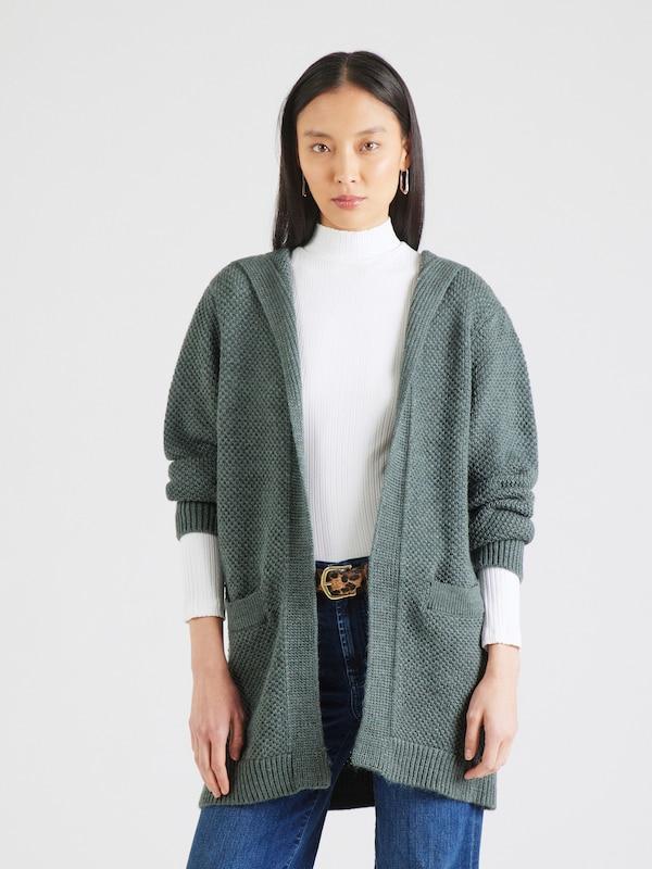 ABOUT YOU ABOUT YOU Strickjacke 'Elektra' In Grünmeliert