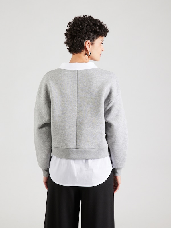 ABOUT YOU ABOUT YOU Sweatshirt 'Victoria' In Graumeliert Weiß