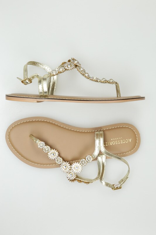 Accessorize Accessorize Sandalen 36 in Gold
