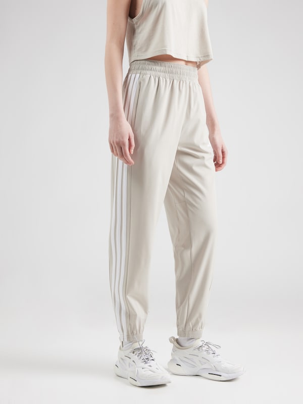 ADIDAS PERFORMANCE ADIDAS PERFORMANCE Tapered Sporthose 'Essentials' In Greige