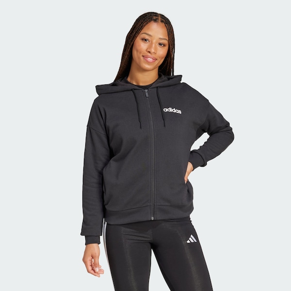 ADIDAS SPORTSWEAR ADIDAS SPORTSWEAR Sportsweatjacke 'Essentials' In Schwarz