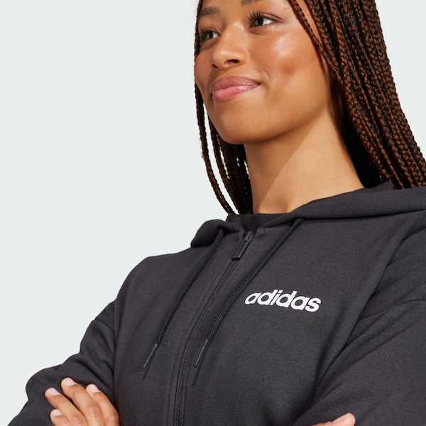 ADIDAS SPORTSWEAR ADIDAS SPORTSWEAR Sportsweatjacke 'Essentials' In Schwarz