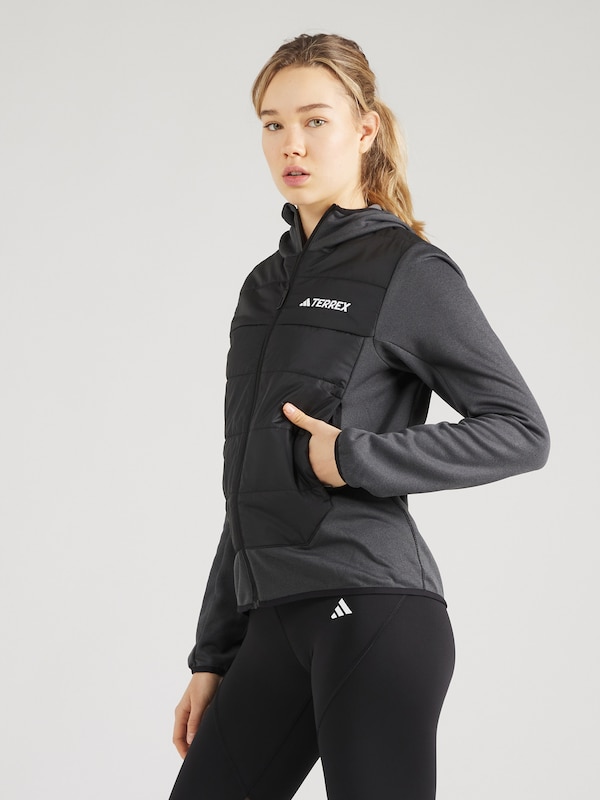ADIDAS TERREX ADIDAS TERREX Funktionsfleecejacke In Schwarz Schwarzmeliert