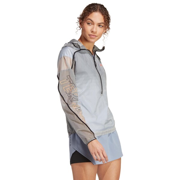 ADIDAS TERREX ADIDAS TERREX Sportjacke 'AGRAVIC' In Hellblau Hellgrau