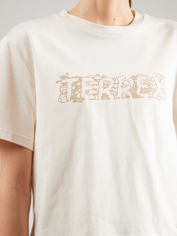 ADIDAS TERREX ADIDAS TERREX Sportshirt 'WILD' In Wollweiß