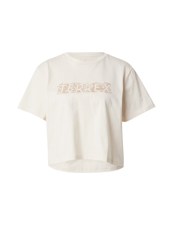 ADIDAS TERREX ADIDAS TERREX Sportshirt 'WILD' in Wollweiß