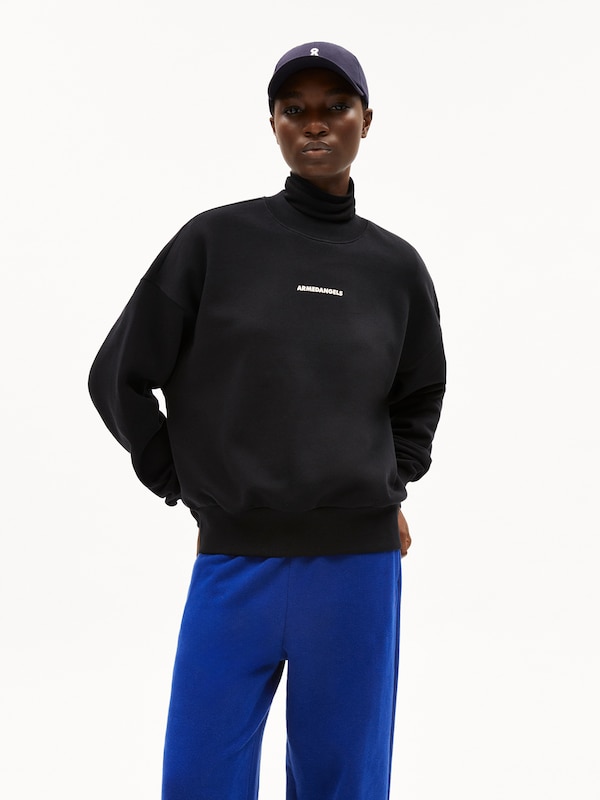 ARMEDANGELS ARMEDANGELS Pullover ' ALIZAA NESTLING ' (GOTS) In Schwarz