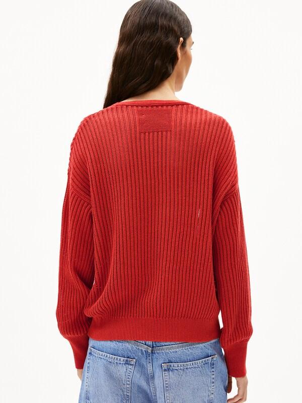 ARMEDANGELS ARMEDANGELS Strickpullover RABEAA CROCHET LINO In Koralle