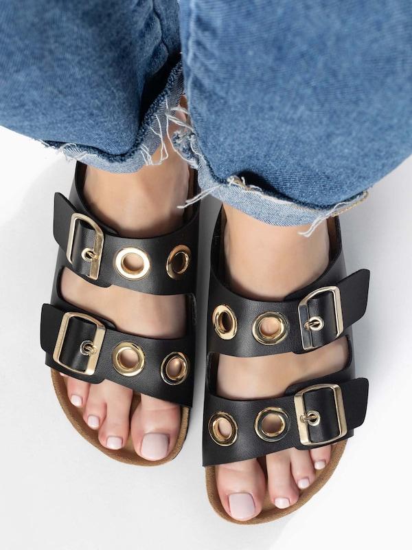Bayton Bayton Pantolette 'Janny' In Schwarz