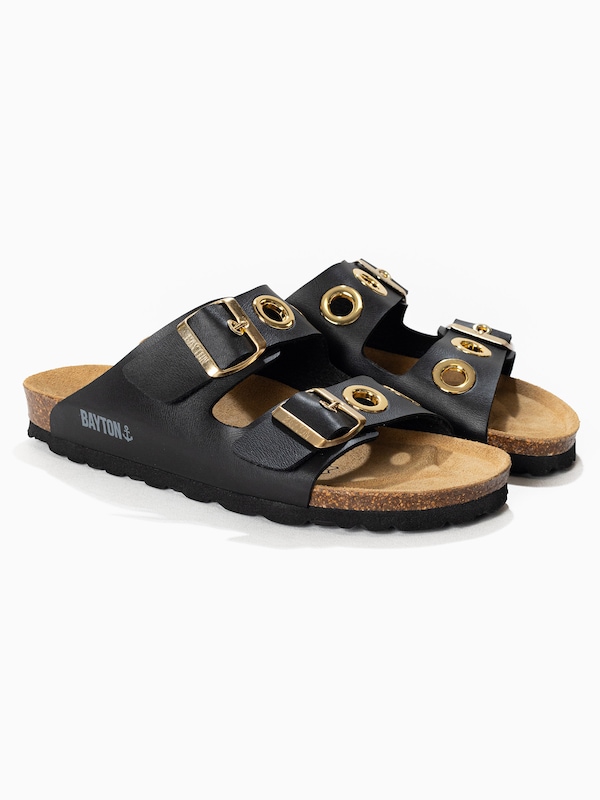 Bayton Bayton Pantolette 'Janny' In Schwarz