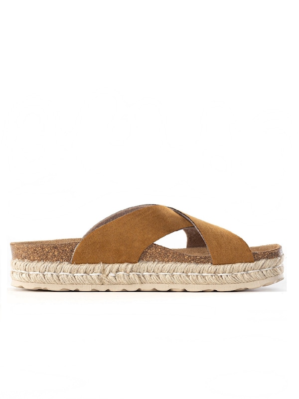Bayton Bayton Pantolette 'Penelope' In Hellbraun