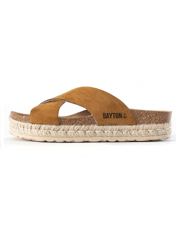 Bayton Bayton Pantolette 'Penelope' in Hellbraun