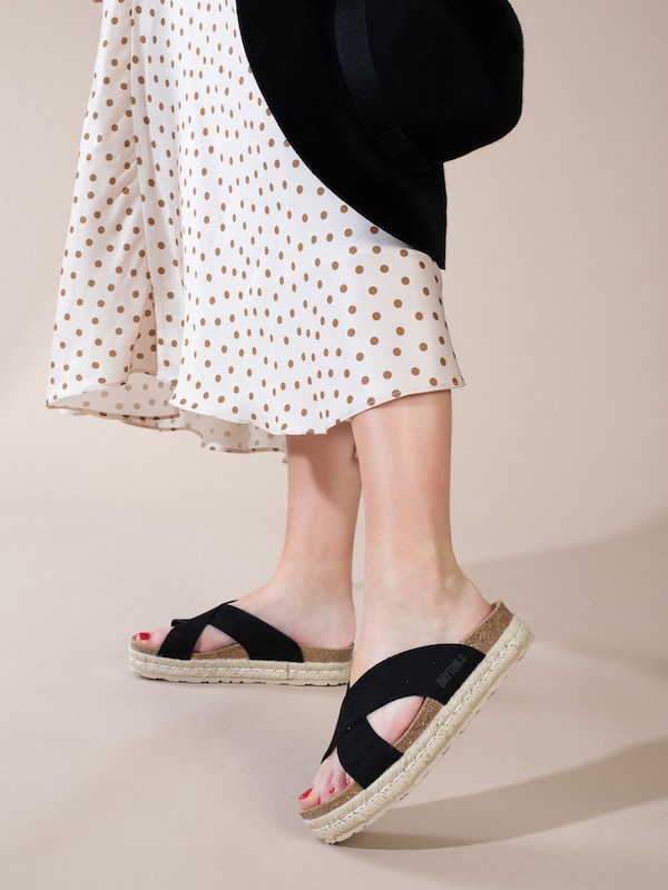 Bayton Bayton Pantolette 'Penelope' In Schwarz