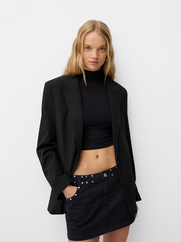 Bershka Bershka Blazer In Schwarz
