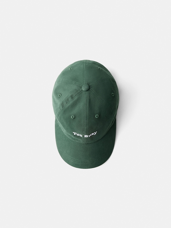 Bershka Bershka Cap 'MOOD OF THE DAY' In Schilf