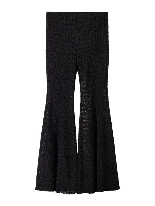 Bershka Bershka Flared Hose in Schwarz