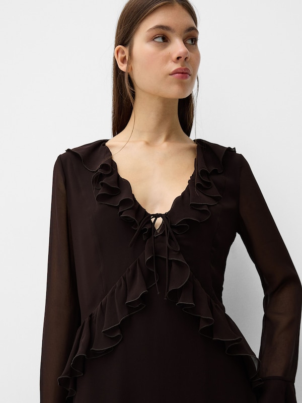 Bershka Bershka Kleid In Schoko