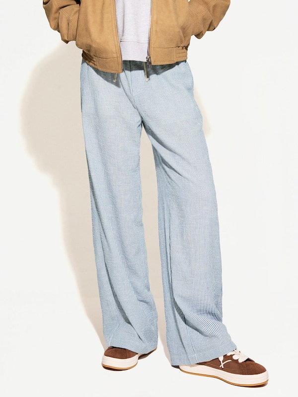Bershka Bershka Loosefit Hose In Marine