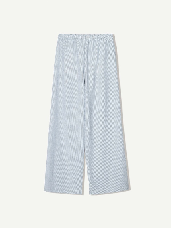 Bershka Bershka Loosefit Hose In Marine
