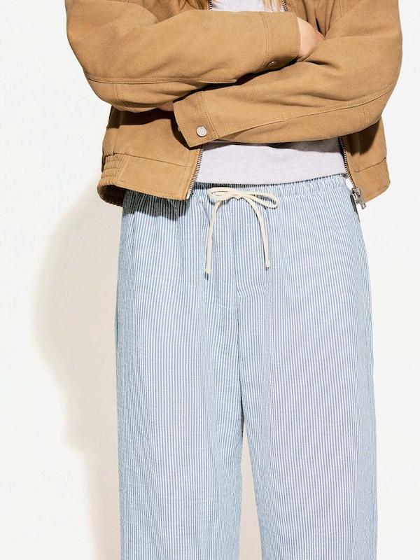 Bershka Bershka Loosefit Hose In Marine