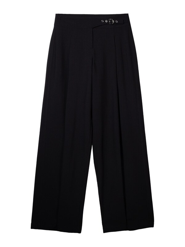 Bershka Bershka Loosefit Hose In Schwarz