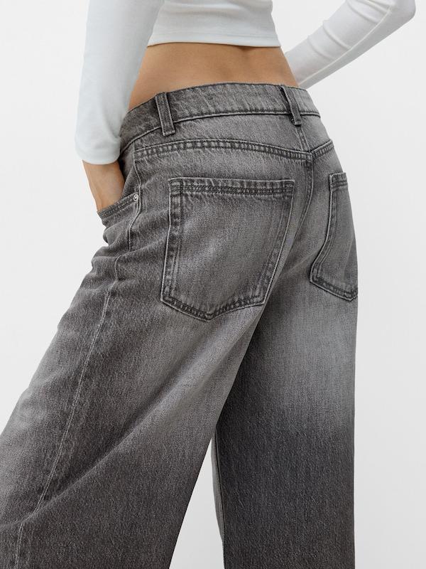 Bershka Bershka Loosefit Jeans In Grey Denim