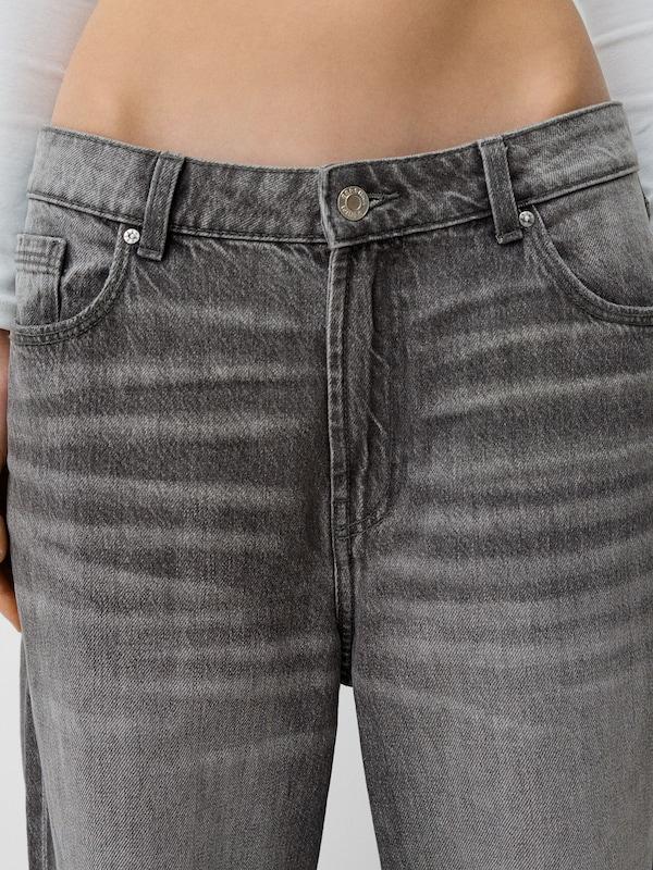 Bershka Bershka Loosefit Jeans In Grey Denim