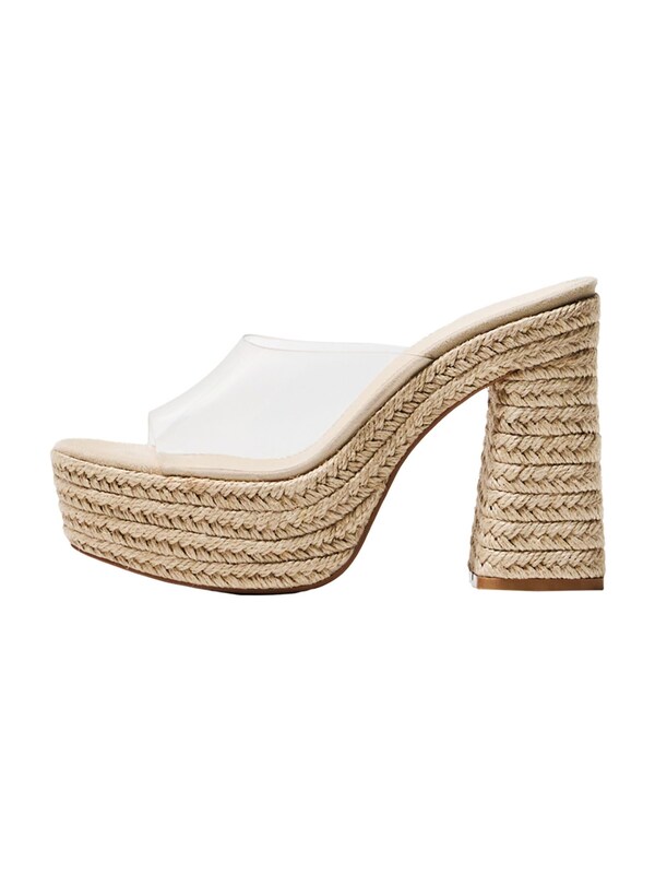 Bershka Bershka Pantolette In Transparent