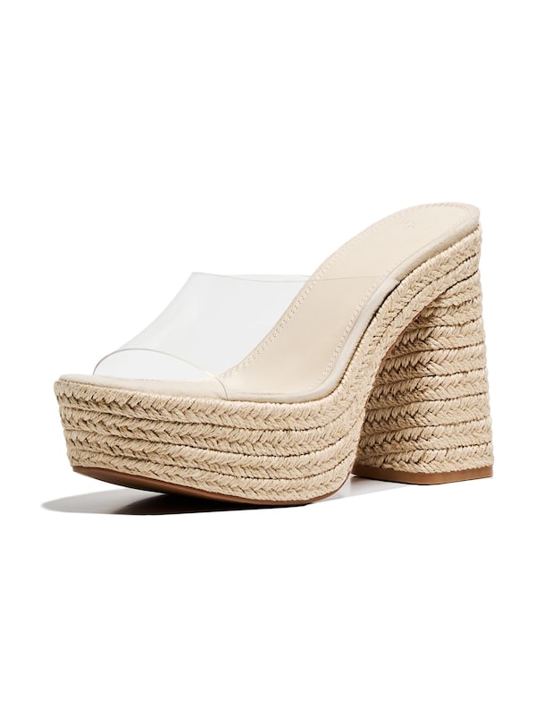 Bershka Bershka Pantolette in Transparent