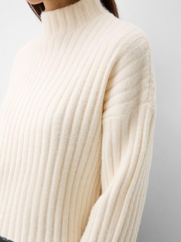 Bershka Bershka Pullover In Ecru