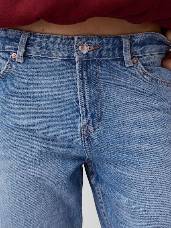 Bershka Bershka Regular Jeans In Blue Denim