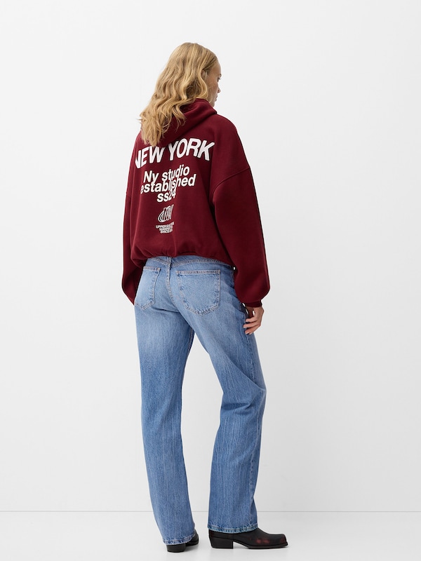 Bershka Bershka Regular Jeans In Blue Denim