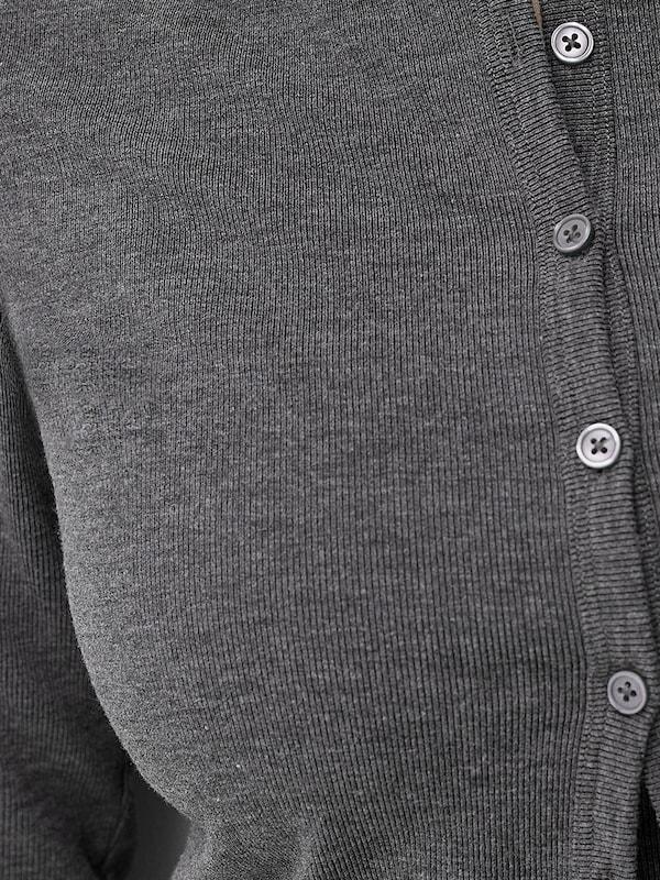 Bershka Bershka Set: Strickjacke+Top In Dunkelgrau