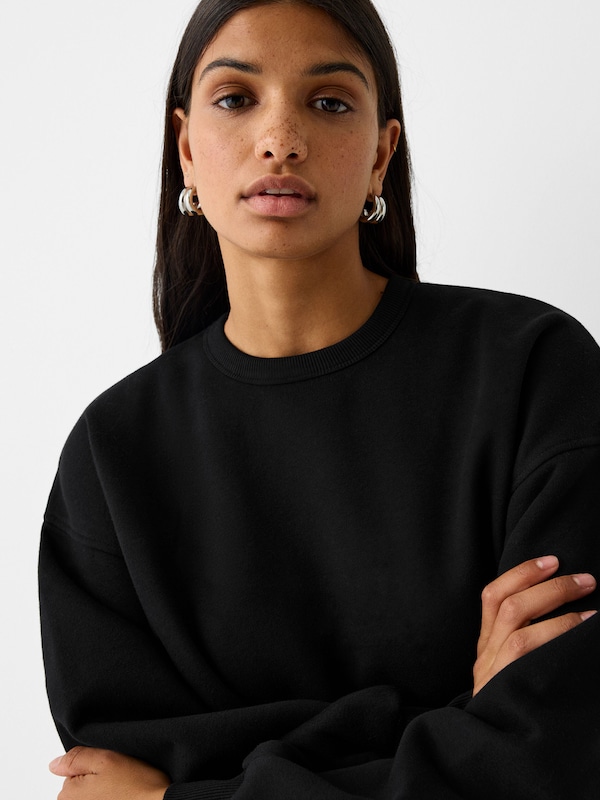 Bershka Bershka Sweatshirt In Schwarz