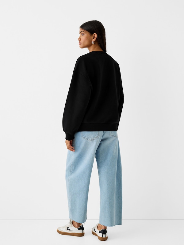 Bershka Bershka Sweatshirt In Schwarz