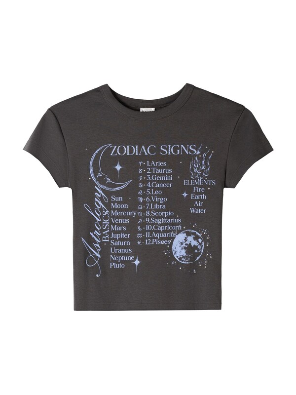 Bershka Bershka T-Shirt in Dunkelgrau