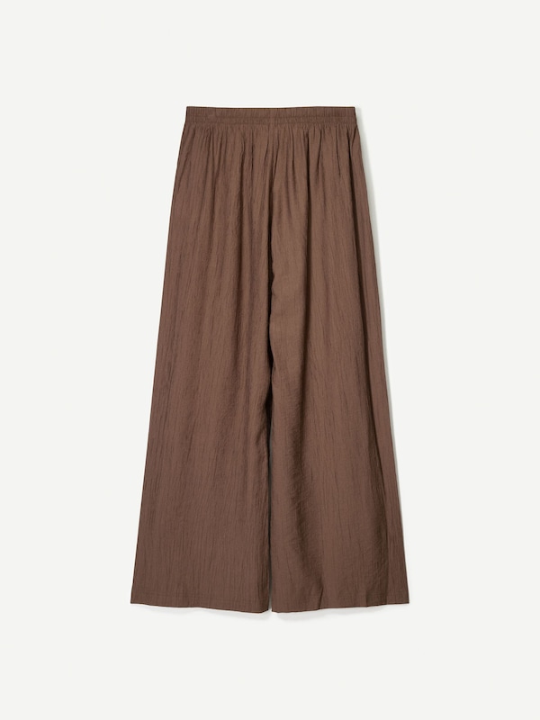 Bershka Bershka Wide Leg Hose In Karamell