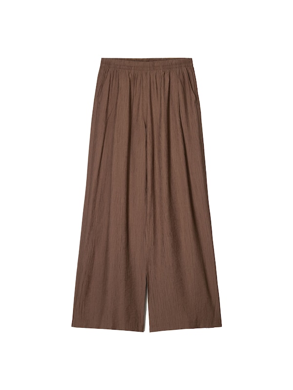 Bershka Bershka Wide Leg Hose in Karamell