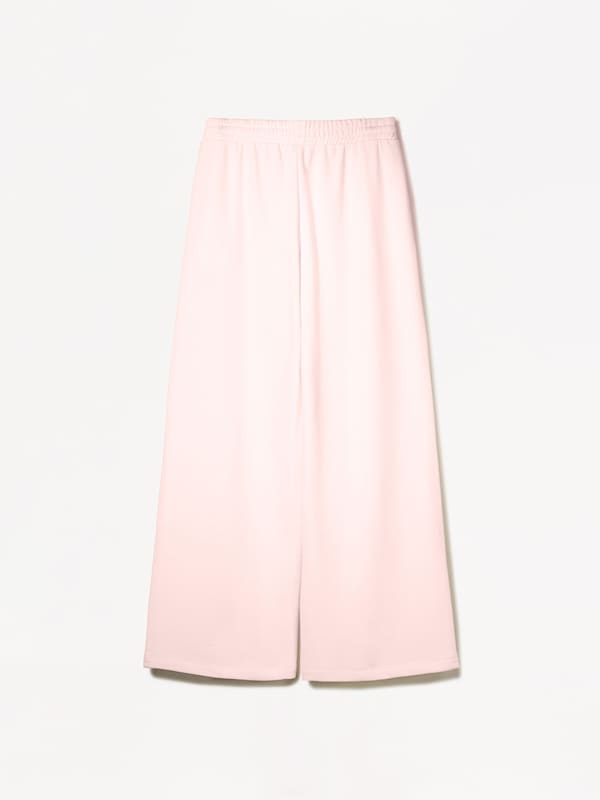 Bershka Bershka Wide Leg Hose In Puder