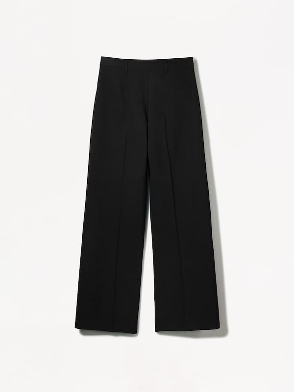Bershka Bershka Wide Leg Hose In Schwarz