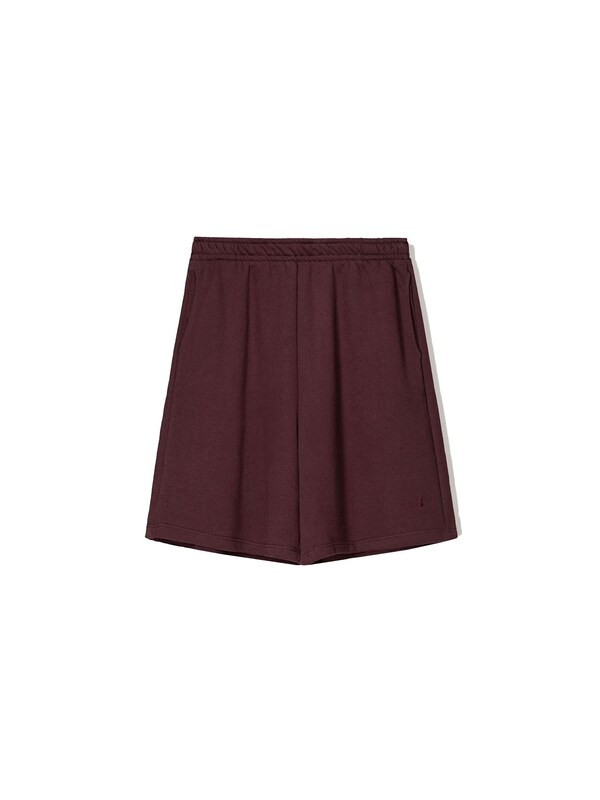 Bershka Bershka Wide Leg Shorts in Burgunder