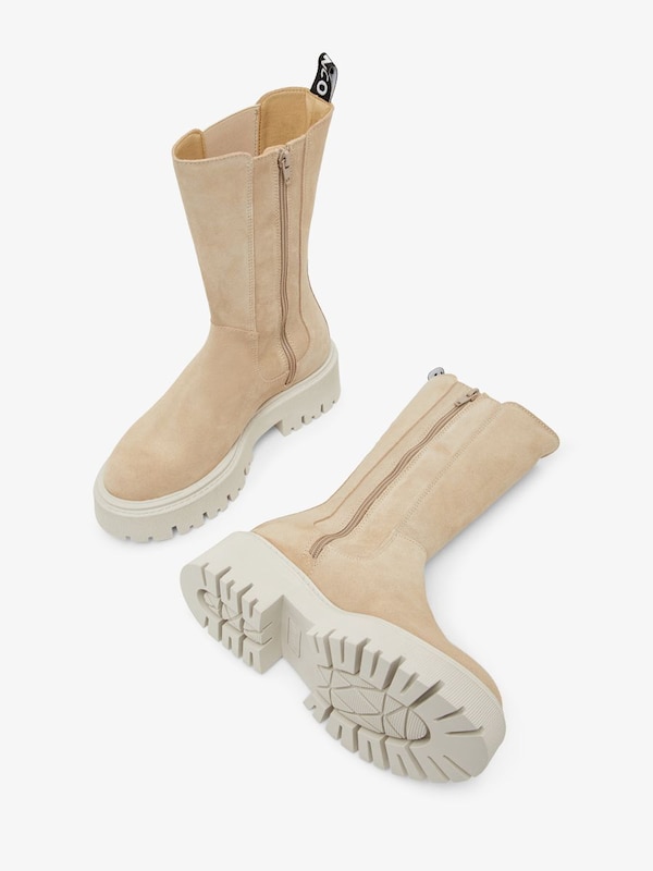 Bianco Bianco Chelsea Boots 'GARBI' In Beige
